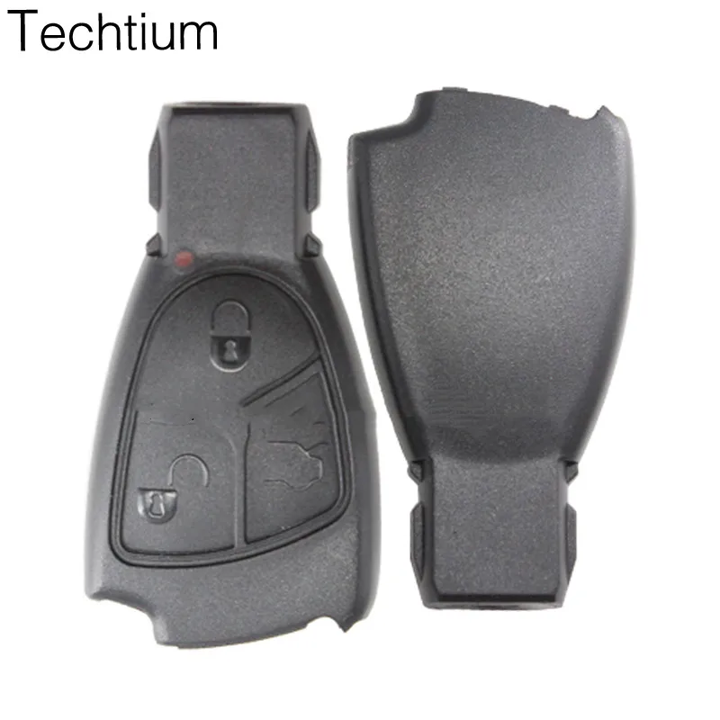 3 button with or without logo smart remote key shell case cover for mercedes benz w204 w211 203 smart remote key