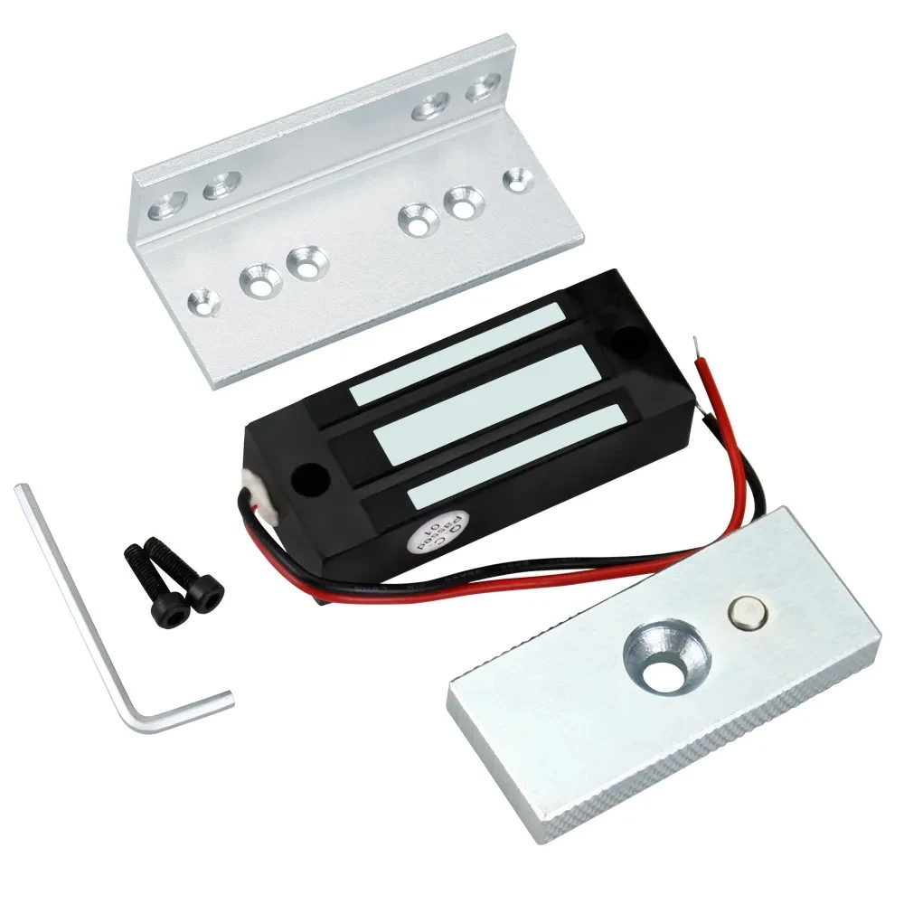 DC12V 60KG Electromagnetic Lock Mini Electric Magnetic Door Locks Cabinet Locker Maglocks Fail Safe Access Control System Kit