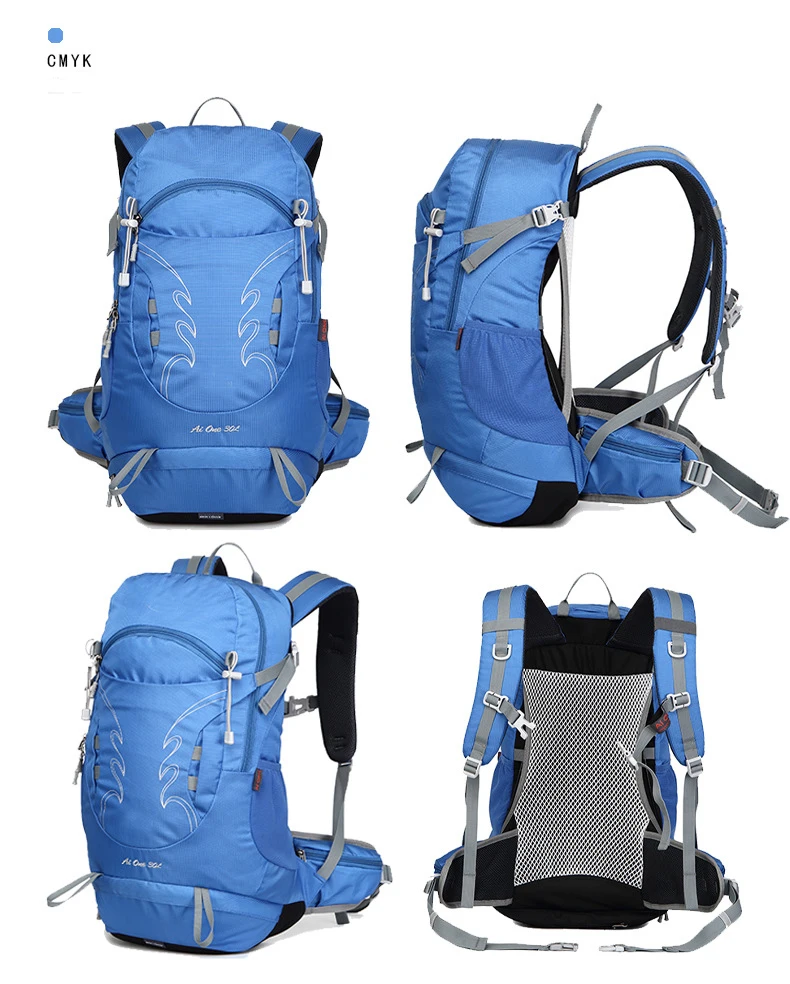 30L Waterproof Hiking Daypack with Rain Cover, Lightweight Travel Trekking Backpack