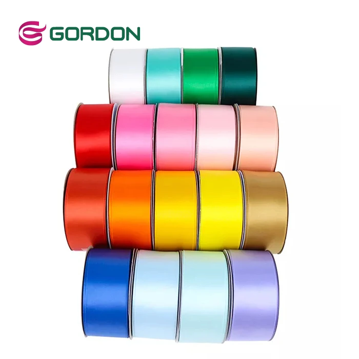 100 yards roll single side satin 1.5 inch ribbon