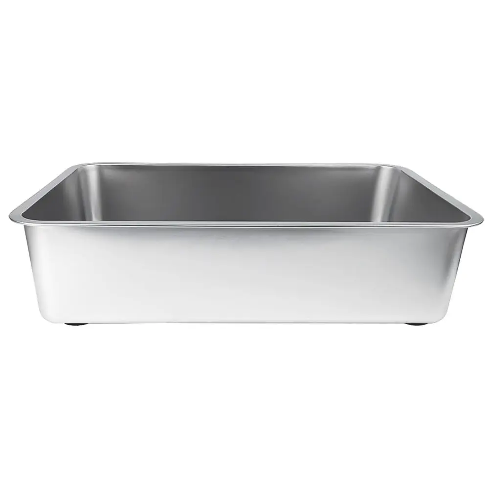 Hot Selling Easy Cleaning Large Size Stainless steel Non-Slip Cat Toilet box