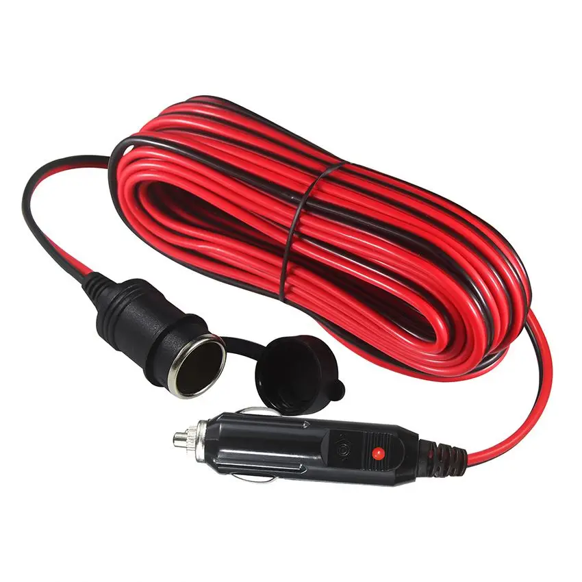 Outlet Cigarette Lighter Receptacle 12 Volt Car Extender Multi Socket Extension Cord 12V Adapter Plug
