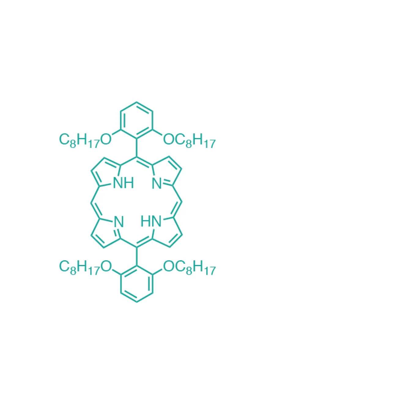 5,15-(di-2,6- octyloxyphenyl)porphyrin 1350927-85-3
