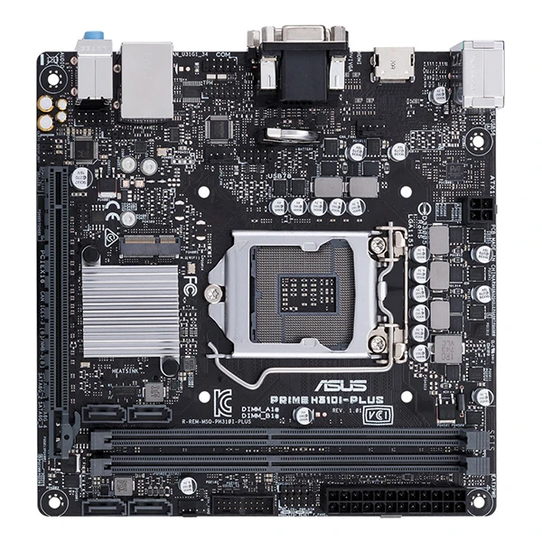 FOR ASUS Prime H310I-PLUS R2.0 LGA 1151 (300 Series) Intel H310 SATA 6Gb/s USB 3.1 Mini ITX Intel Motherboard