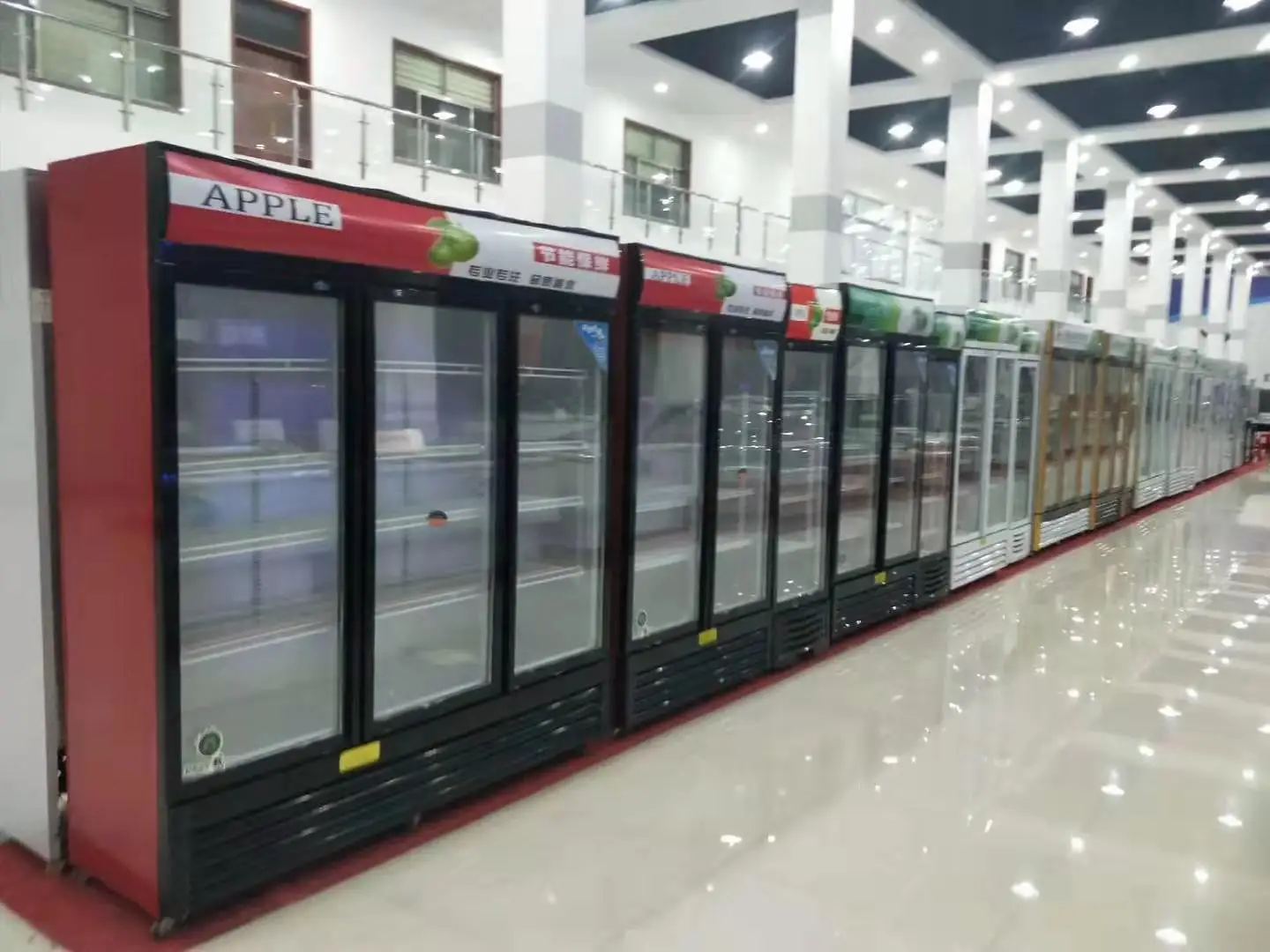 
Factory price Manufacturer Supplier coll drink fridge display Double doors open beverage cooler display case for hot sale 