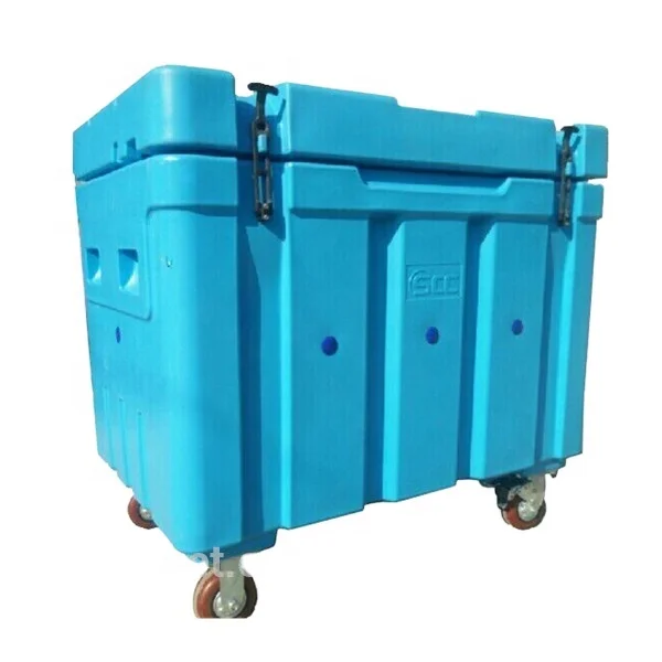 330L Insulated Dry Ice Poly Boxes Dry ice transport container dry ice chest made in shanghai