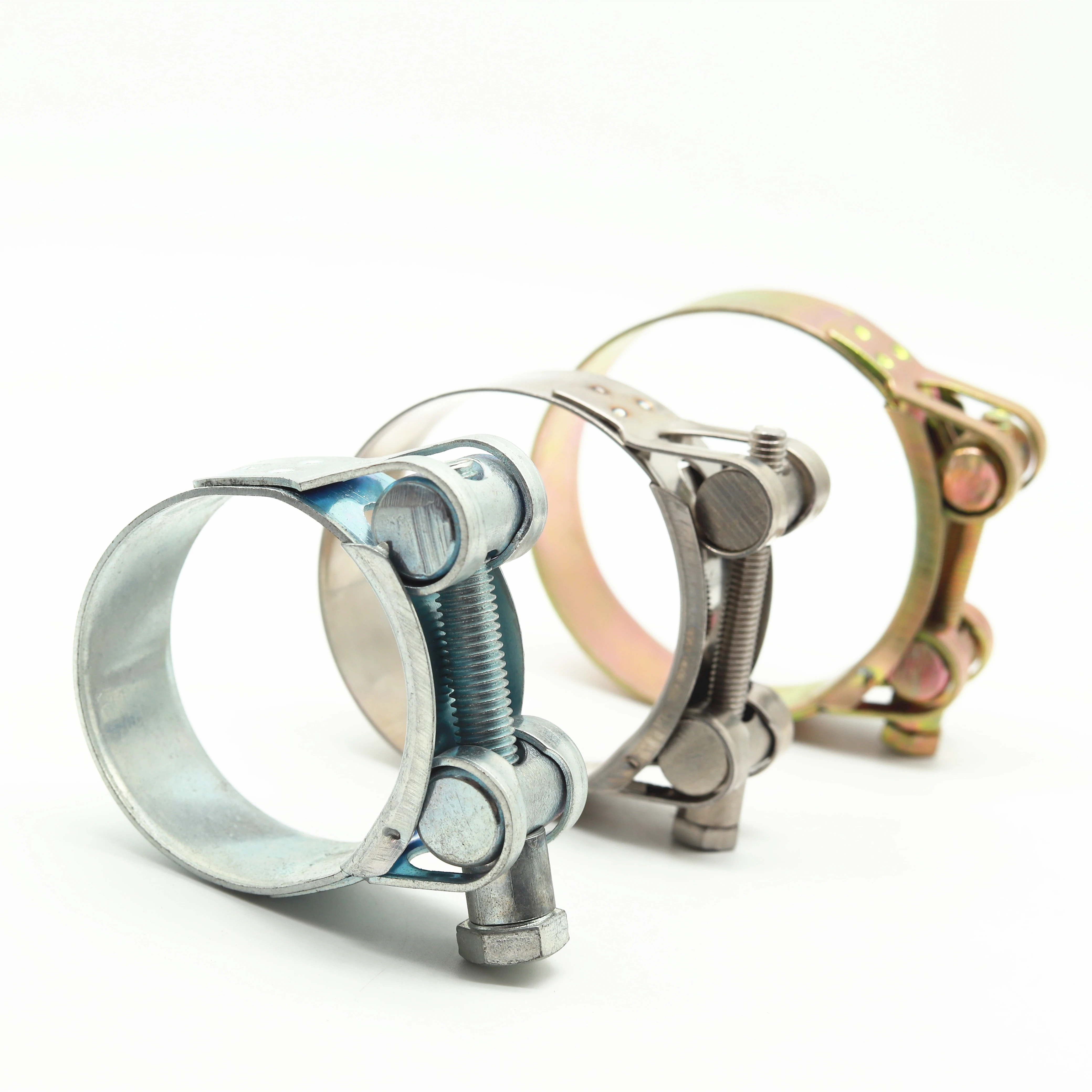 High Strength Clamps Stainless Steel Ss304 Heavy Duty Robust Clamp with Bolt and Nut Galvanized