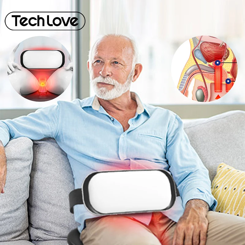 Tech Love Advanced Prostate Care Device Battery-Powered Red Light Heat Combination Efficient Pain Relief Household Application
