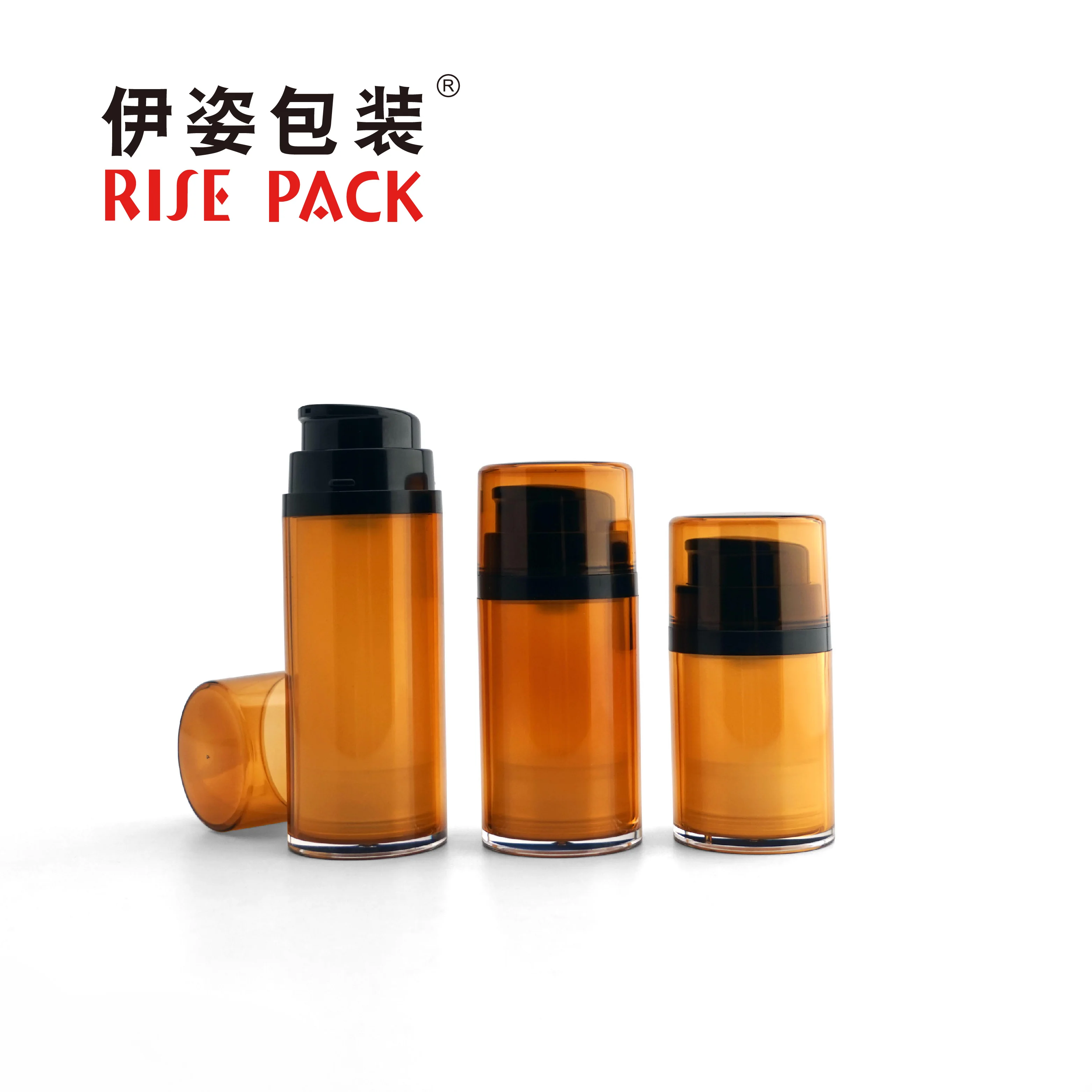 Wholesale Plastic Acrylic Empty 50ml 80ml 120ml Round Shape Airless Lotion Bottle with Pump