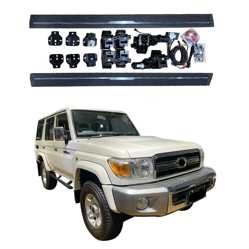 Noble 4x4 Durable Aluminum Alloy Power Running Boards 4 Runner Electric Side Step for Toyota Land Cruiser LC 76