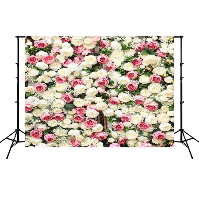 
Studio Photography 3D Rose Floral Backdrop Rose Party Decoration Wedding Flower Wall Background 