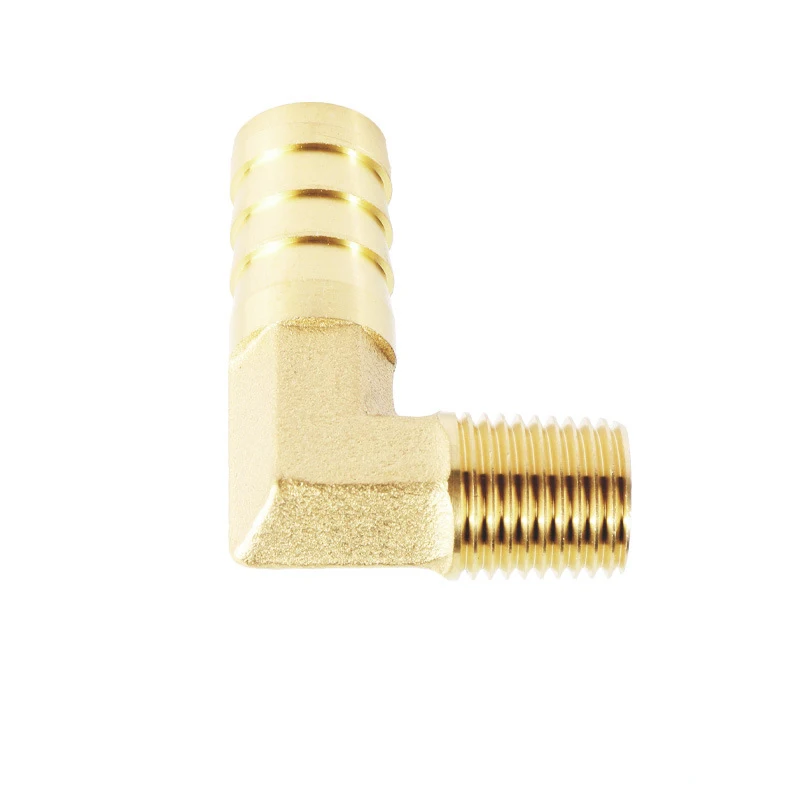 Right angle fittings SAE straight thread brass hose barb 90 elbow to male pipe