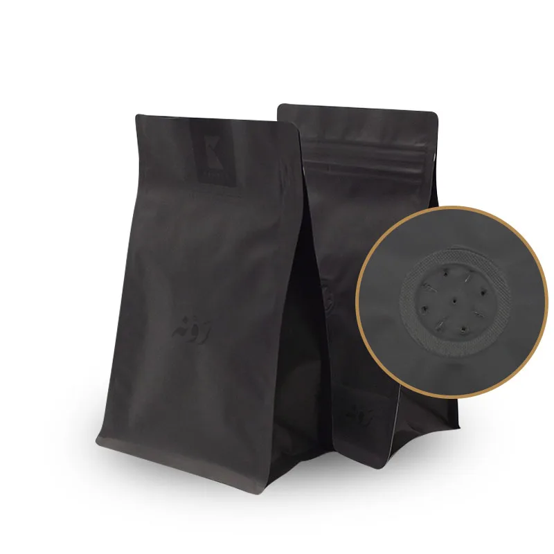 Heat Sealable hot sale on amazon coffee packaging bean bags for coffee with valve