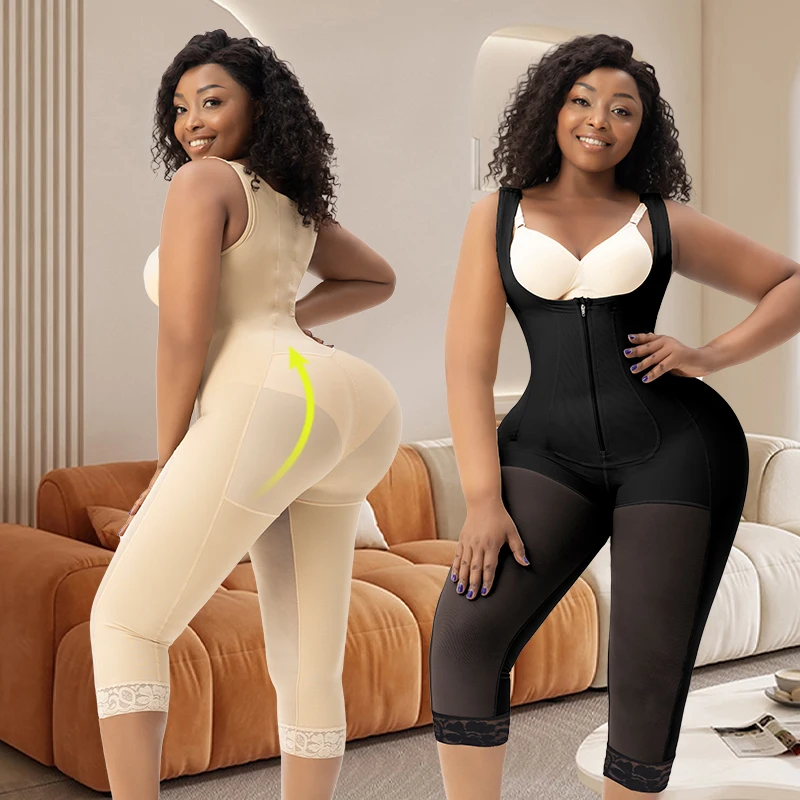 Post Surgery Bbl Surgical Fajas Para Mujer High Compression Garment Liposuction Shapewear Fajas Colombianas For Stage 2 3