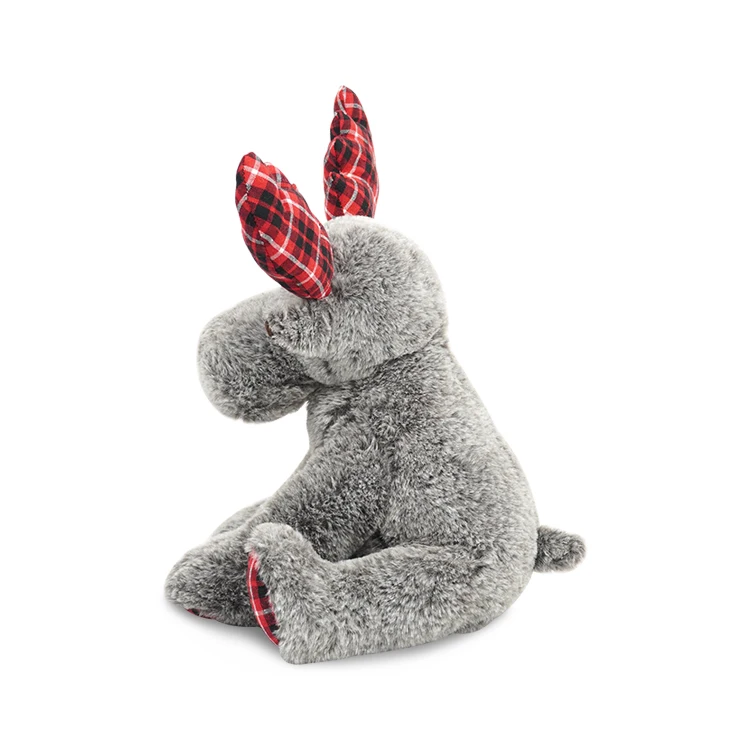 Christmas decorative moose plush stuffed toy for festival occasion gift