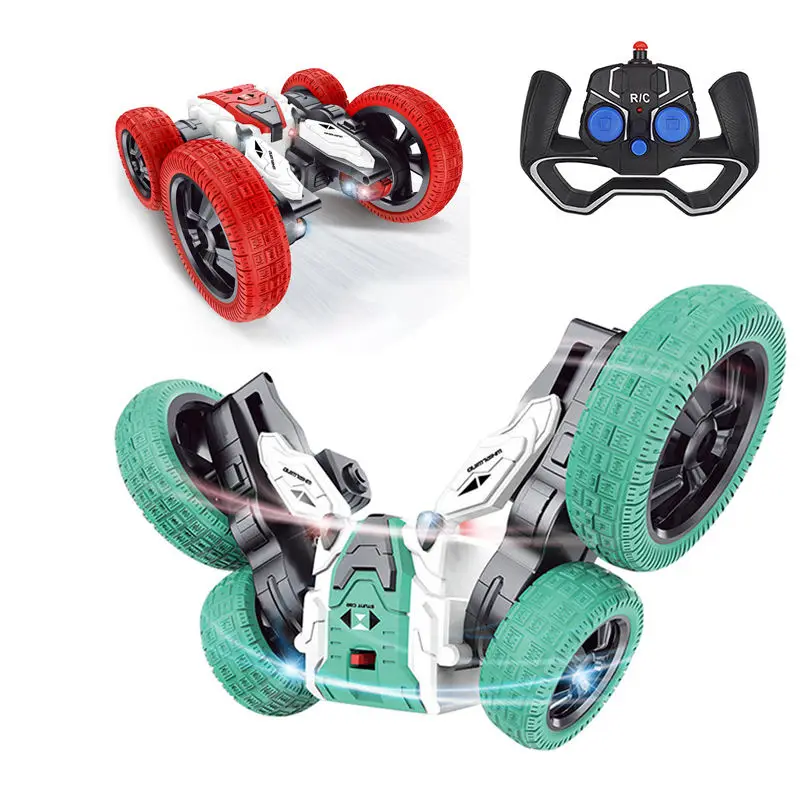 2.4G Remote Control Stunt Off Road Drift Car 360 Degree Spins Flips Brushless Double sided High Speed stunt vehicles RC Car Toy