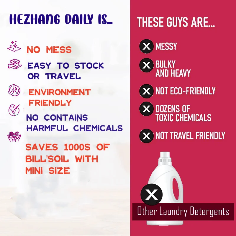 Eco-Friendly High Quality Low Cost Factory Direct Sale Plant Based Laundry Detergent Sheets Sheet Laundry With High Quality