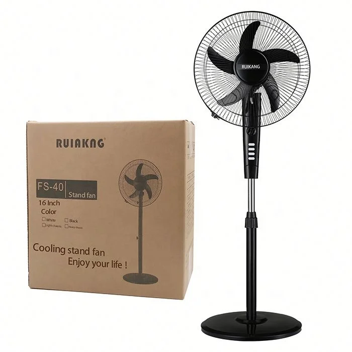 400 mm 3 5 Blades 16 18 20 Pedestal Fan White Black Pack of 1 Metal Plastic Body Indoor Floor Mount Fan