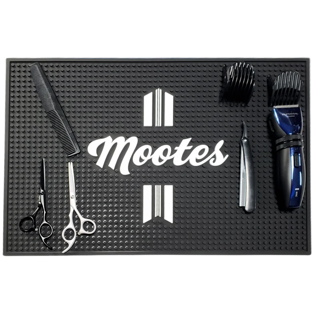 High Quality Silicone Heat-resistant Salon Hair Care Styling Tool Mat Non Slip Barber Magnetic Station Mat