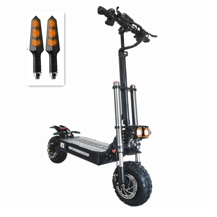 
high quality fast foldable offroad adult dual motor 11 inch 5600w electric scooter made in china 