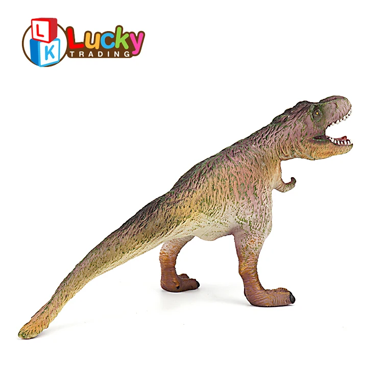 Lucky Toys Wholesale PVC Jungle Animal Model Plastic Wild Animal Toy Set Animatronic Dinosaur with IC