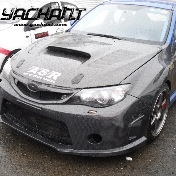 Передняя решетка из стекловолокна FRP, подходит для 2008-2010 Impreza GRB WRX STI OE Style, передняя решетка