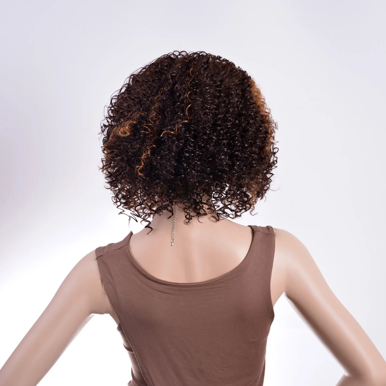 woman wig Alisa Fashion Remy Brazilian Human Hair kinky Curly T part Lace Front Wigs On Sale