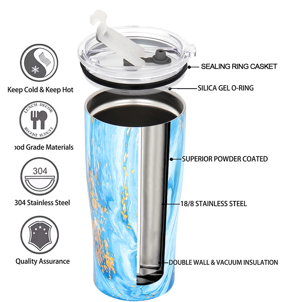 
Hot sale 20 oz Stainless Steel Vacuum Insulated Tumbler With Straw 