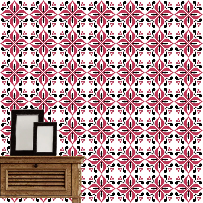 Removable Ceramic Decal Wall Tile Sticker Home Decoration Square PVC Floor Sticker Eco-friendly Vinyl Waterproof Peel And Stick