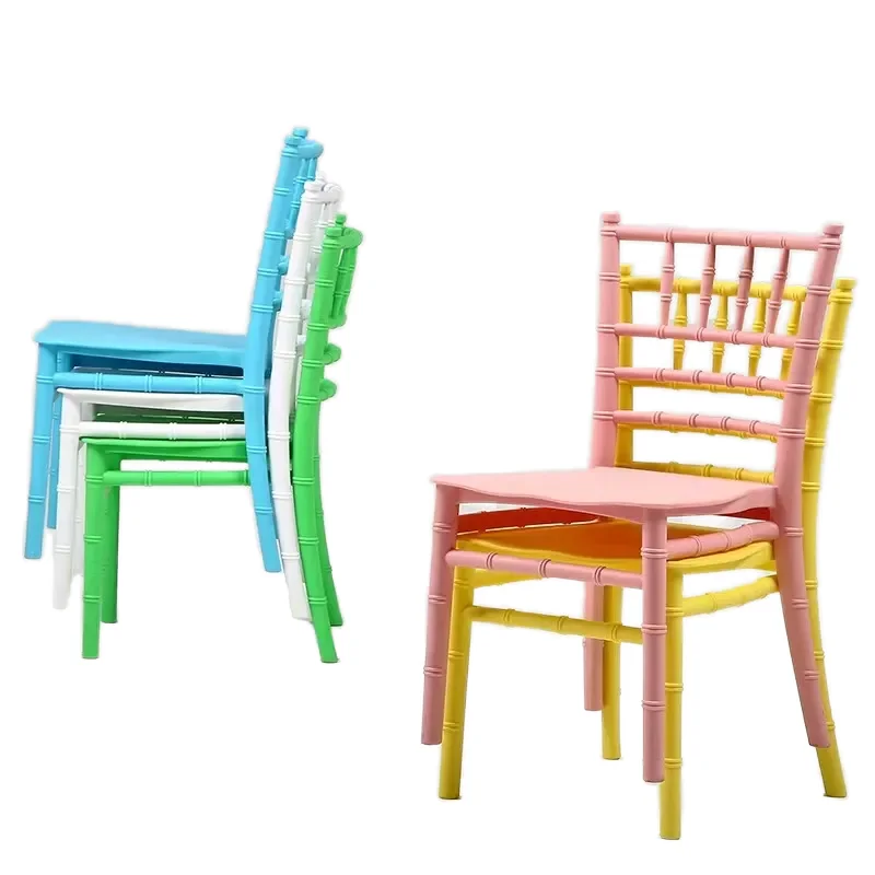 Hot Sale Plastic Elegant Tiffany Chiavari Children Dining Party Kids Chair
