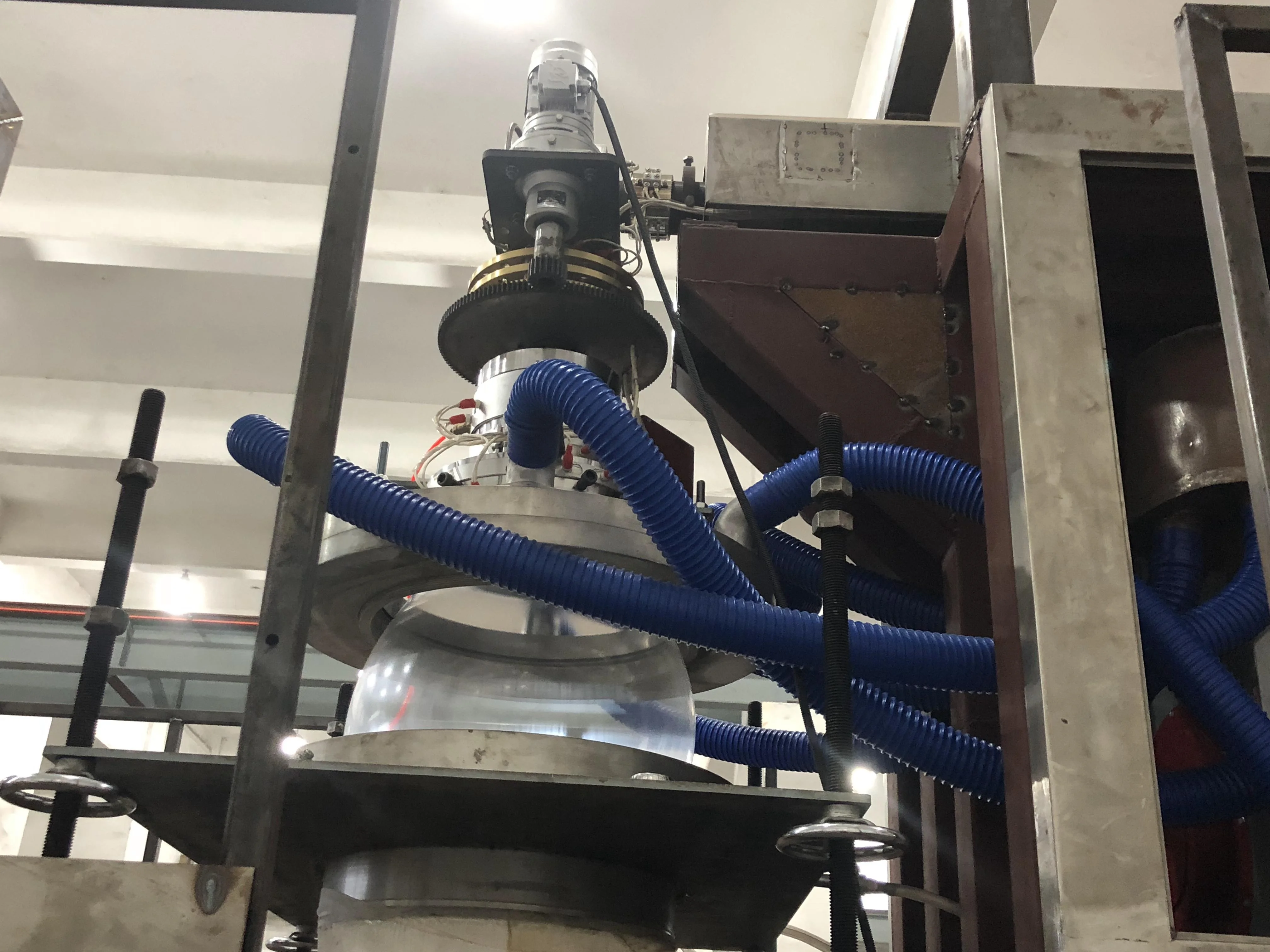 single layer double layer water cooling pp film blowing machine pp film extruder