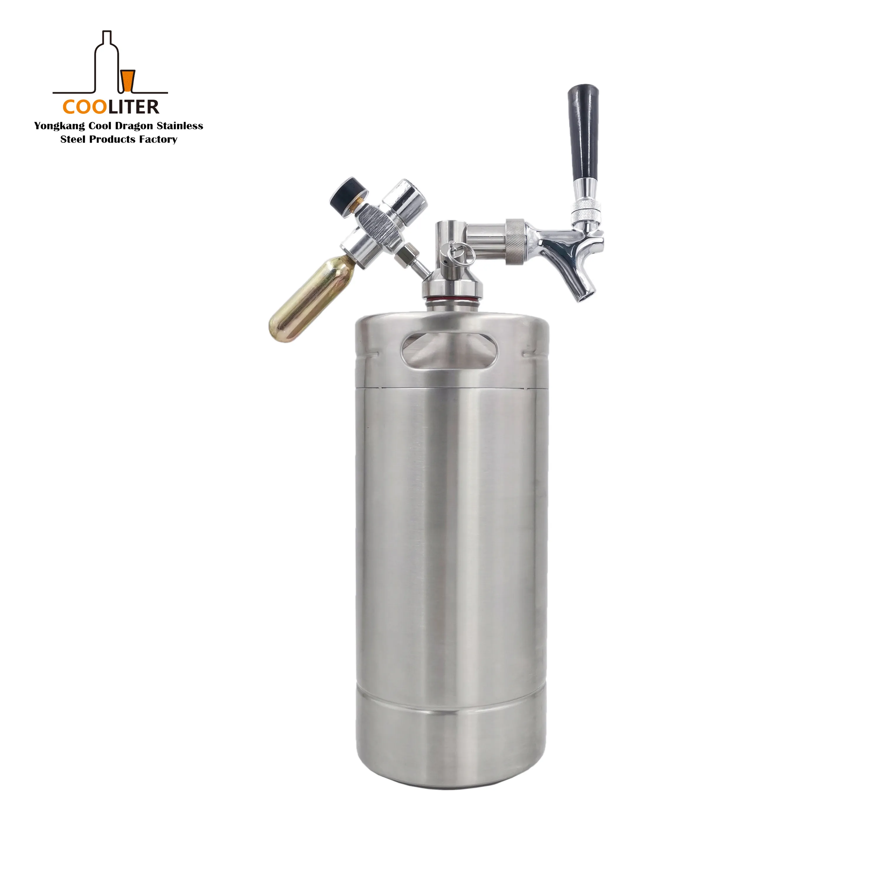 One gallon Reused Pressurized stainless steel beer 4 liter keg for Fresh Beer
