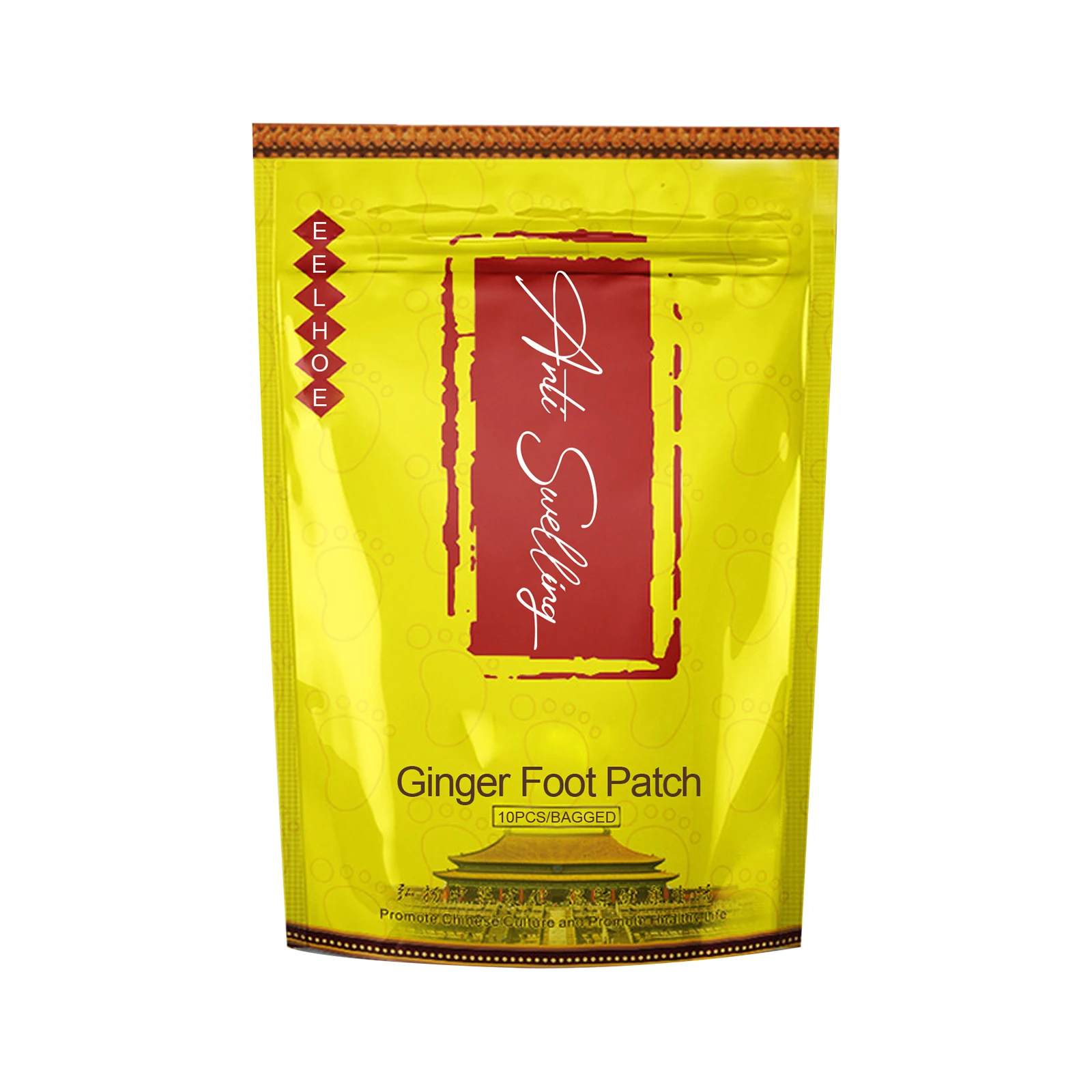 Eelhoe OEM ODM Foot Patch Health Rejuvenating Meridian Activating Anti-Swelling Ginger Body Care