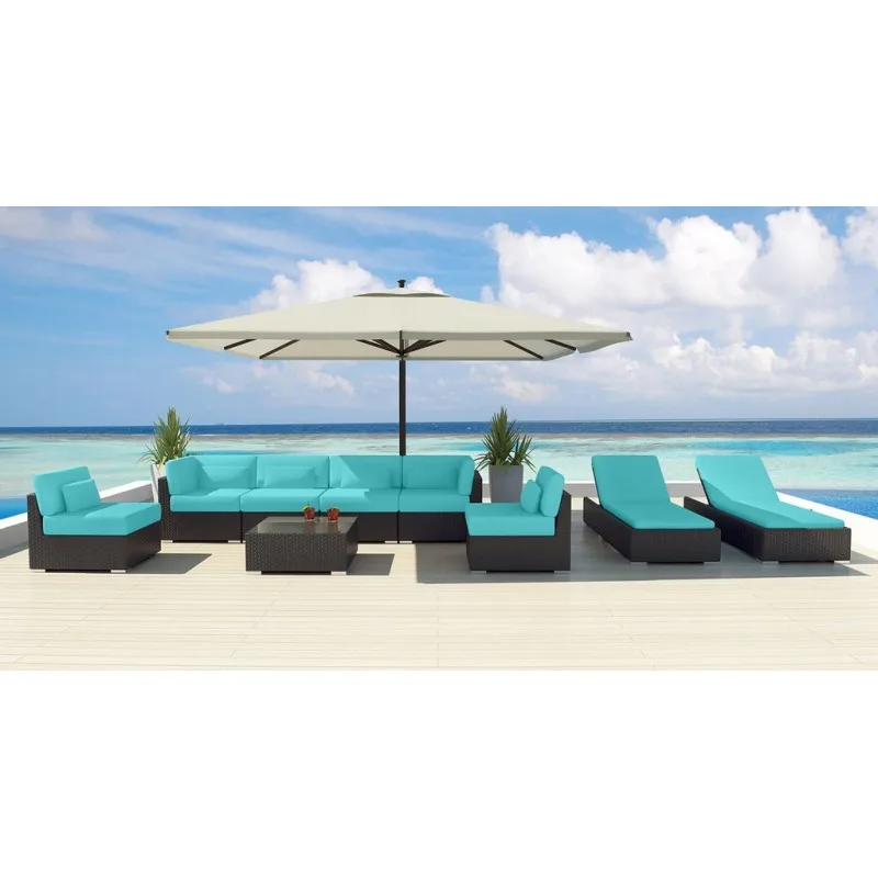 Лидер продаж, роскошная уличная мебель из ротанга для отелей