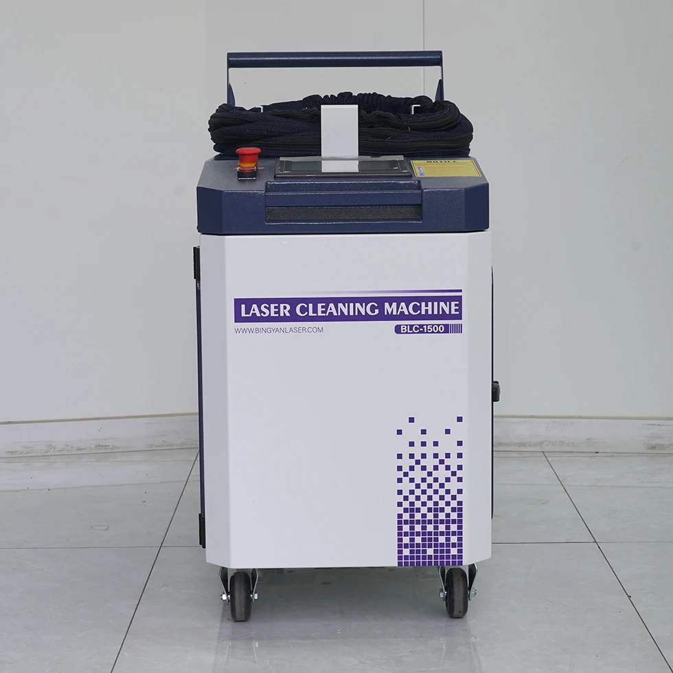 2024 New Laser Removes Rust Cabinet Watercooled Laser Cleaning Machine Portable Pulse Laser Cleaner for Steel Aluminum