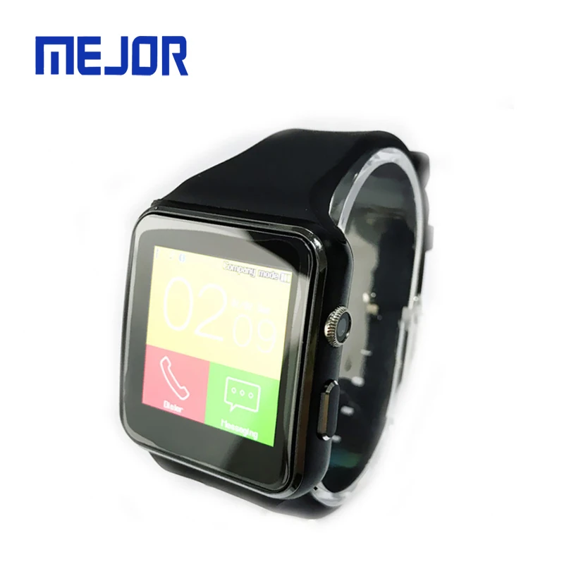 Soft black wearfit phone watches X6 mobile Reloj wrist band X7 orologio Sports rubber smartwatch