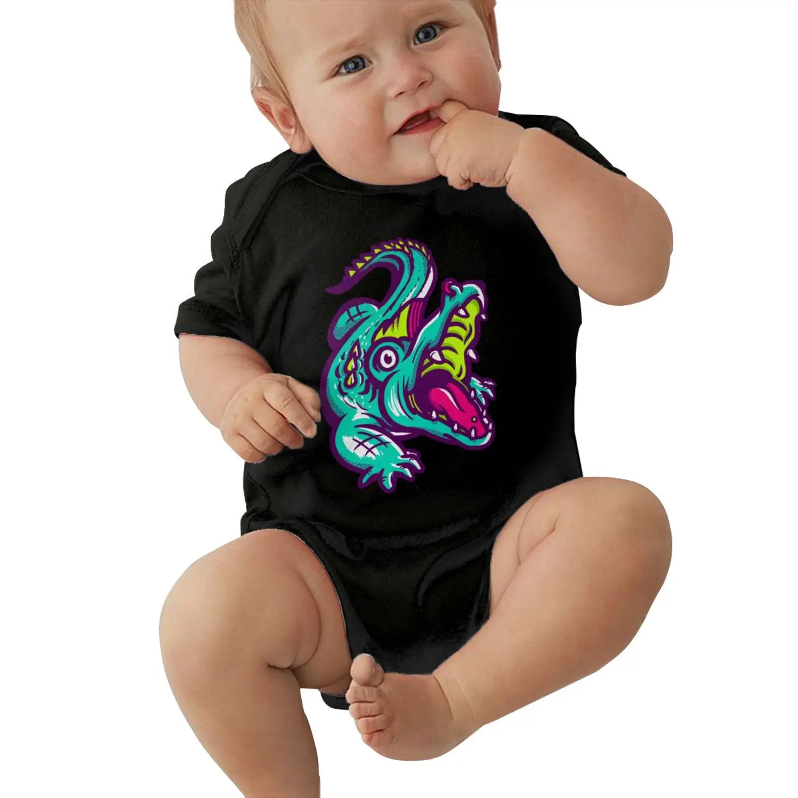 
2021 Luxury Baby Boys Girls Rompers Neon Croc toddler recien nacido 0 meses outfit meisjes kleding sleepwear costume onesie baby 