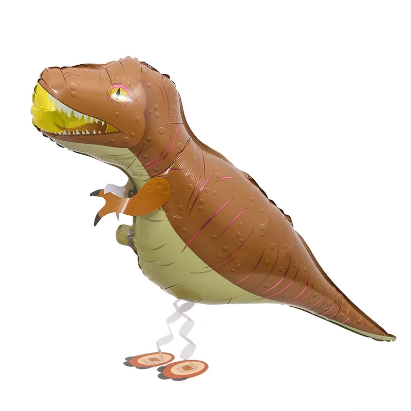 2021 cartoon pet walk aluminum foil balloon walk aluminum film balloon birthday party to push the ground stall ball wholesale