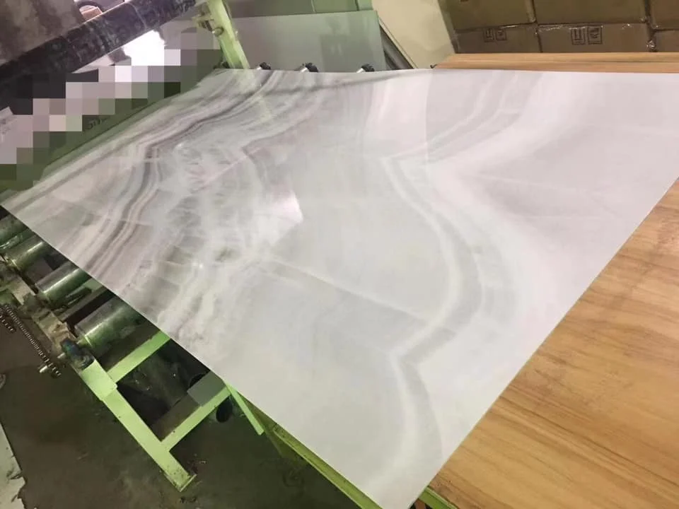 China New Building Materials Waterproof Bathroom Wall Covering Panels White Marble PVC Wall Cladding UV Sheets