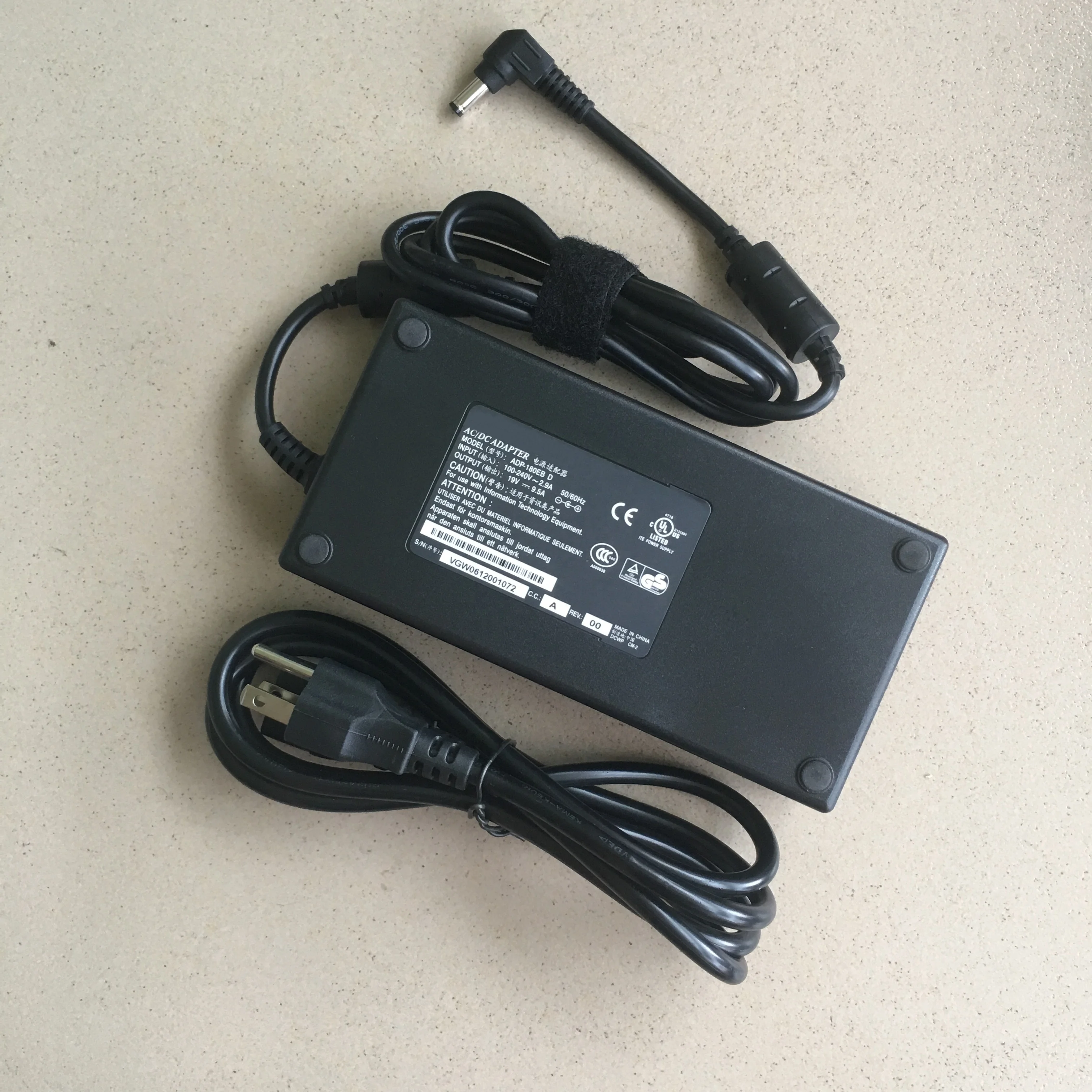  Зарядное устройство для ноутбука Msi GP72VR GS40 GS43VR GS60 GS70 GS72 GS73 GT60 GT70 GV62 GV72 GX60 GX70 адаптер переменного тока 180 Вт