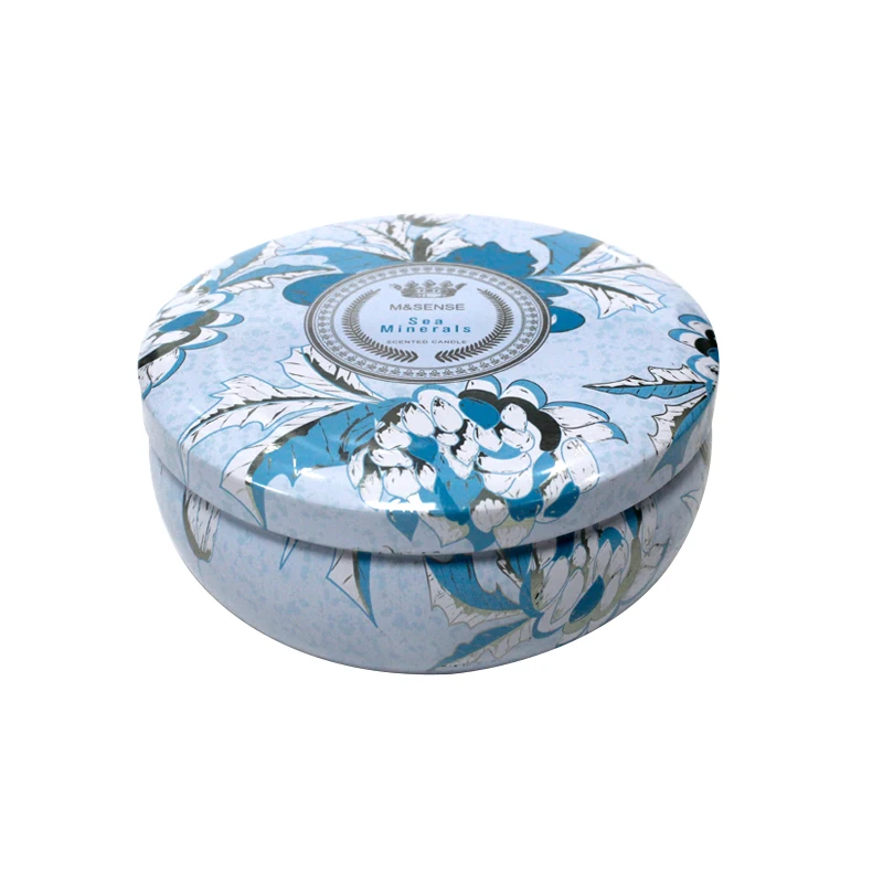 Hot Sale Round Metal Tea Candy Container Tin Can Gift Box Tinplate Jar Scented Candle Jar Tin