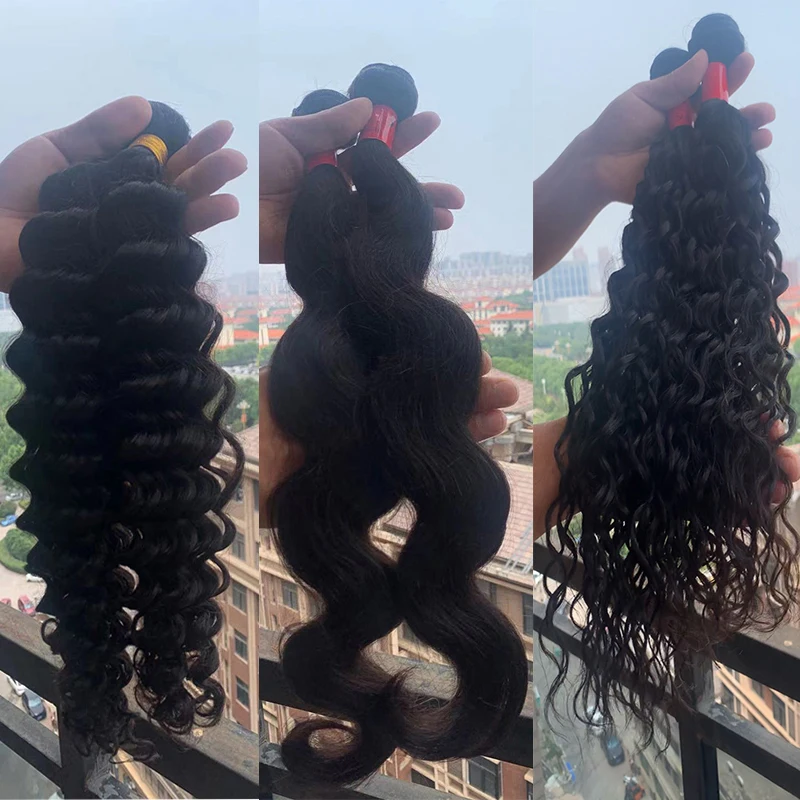 Wholesale Raw Virgin Cuticle Aligned Brazilian Deep Wave Curly Human Hair Weave Bundles,10A Mink Virgin Brazilian Hair Vendors