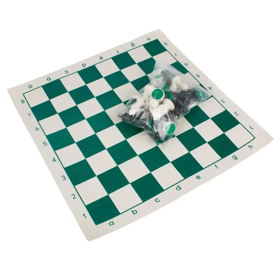 Vinyl Chess Board cheap chess sets Large 20 inch PVC CRAFT Plastic Flex Pad Board