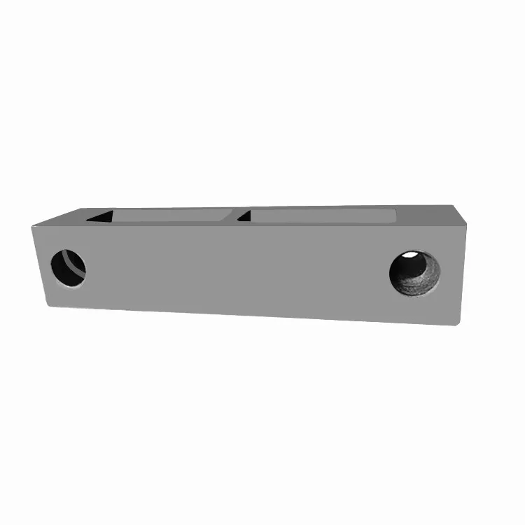 iron powder press sinter double system sky lever spacer steel block for textile machine parts