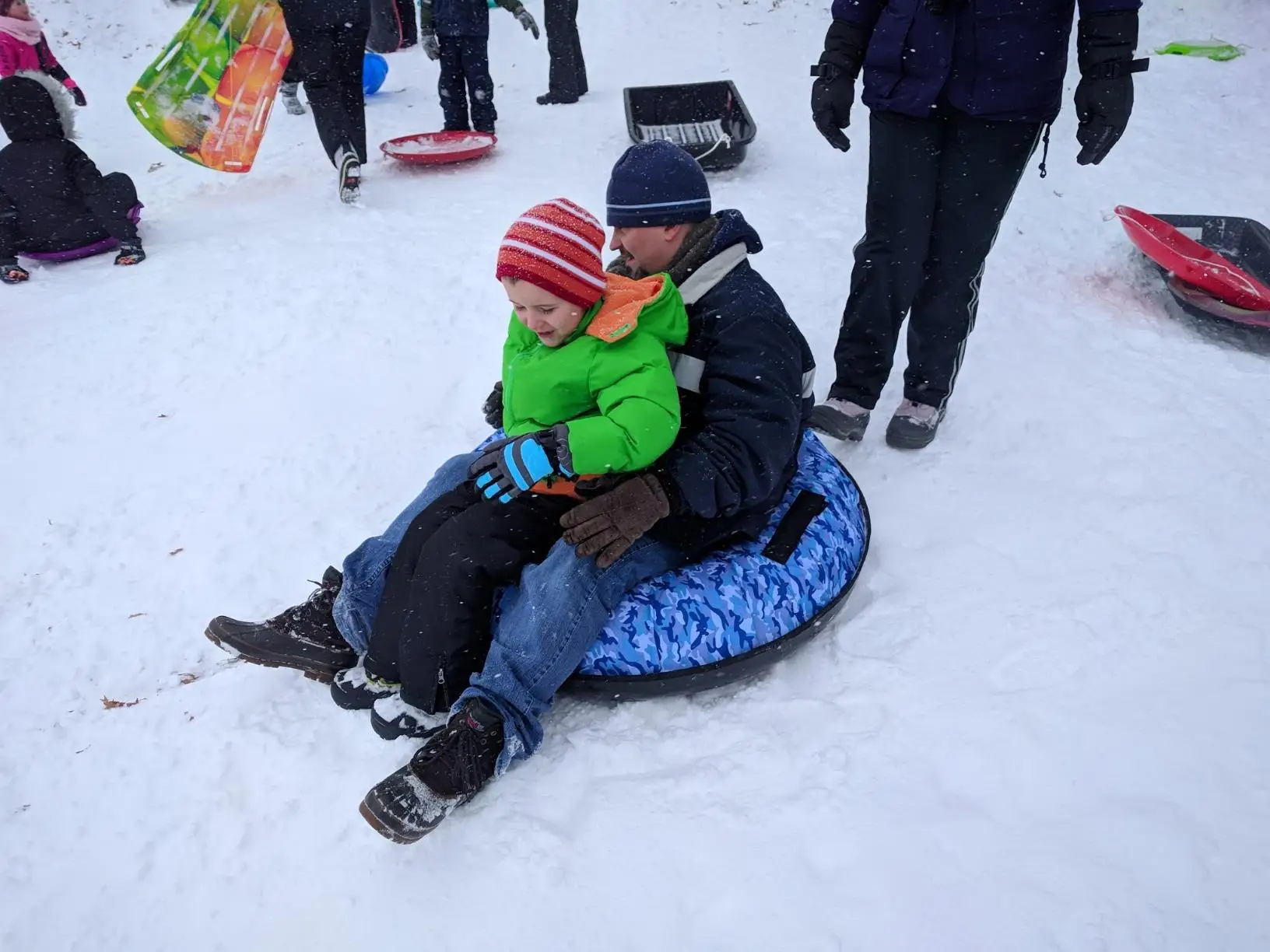 wonderful winter outer sport day inflatable snow tube