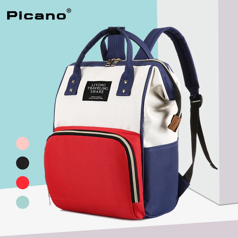 Custom Fashion Mummy Maternity Baby Diaper Nappy Bag Large Capacity Travel Backpack Mom Nursing Diaper Bag