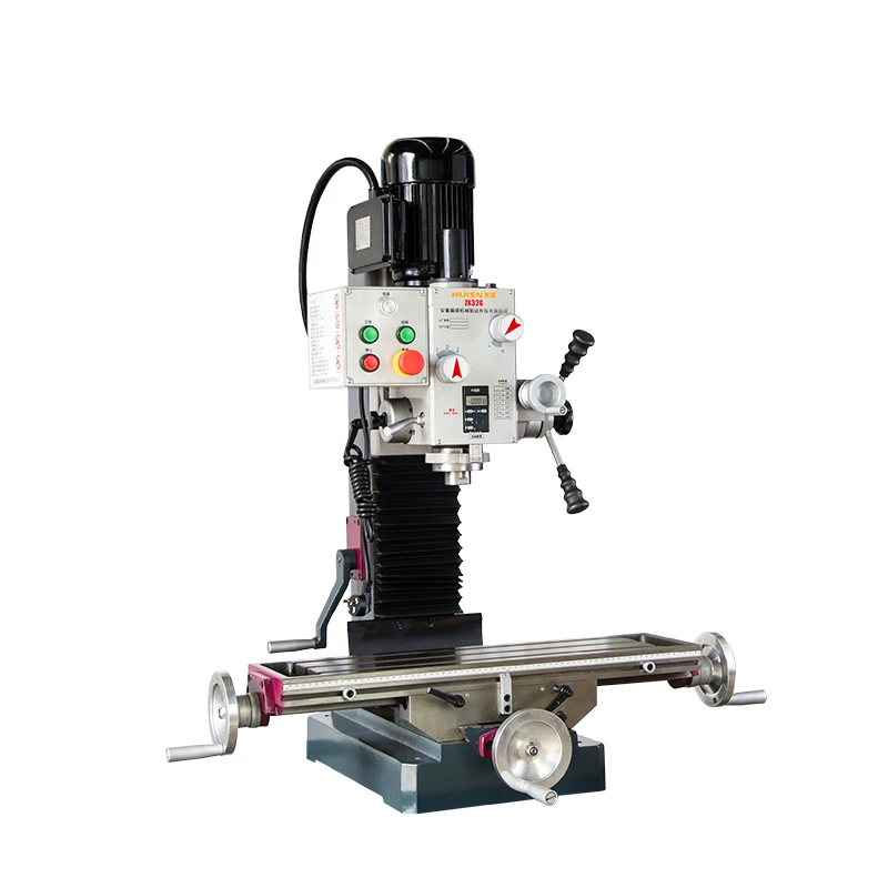 Huisn ZX32G High Precision Column Vertical Drilling Machine Bench Table Drill Variable Speed Milling Drilling Machine
