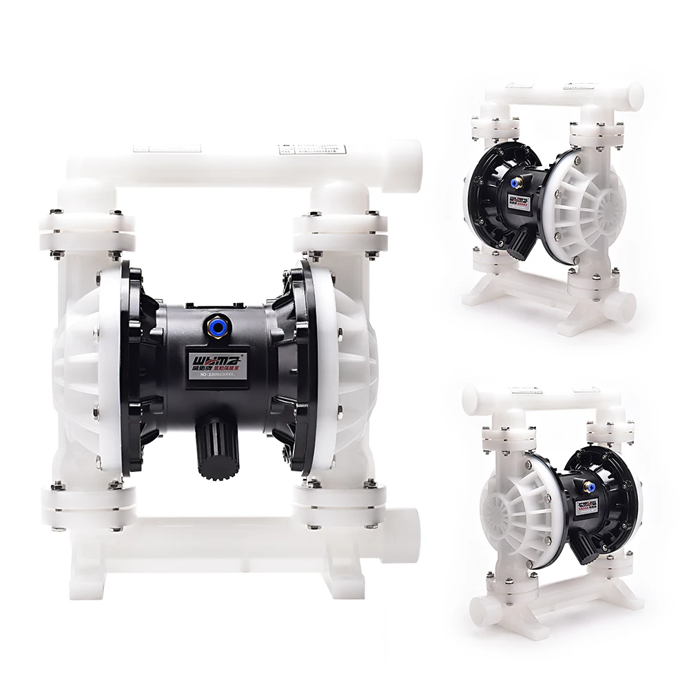 Pneumatic reinforced polypropylene PP engineering plastics for glue corrosive liquid diaphragm pump pneumatic