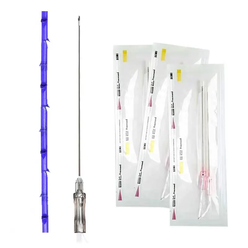 Абсорбируемые хирургические швы Blunt W 18 г 120 мм Pdo Cog 6d резьба для красоты V линия лица