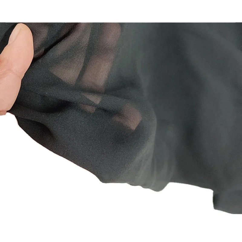 China pure silk crepe chiffon fabric silk georgette gauze fabric